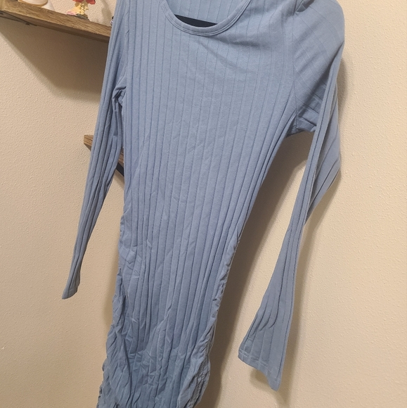 Blue Shien Fitted Dress - Picture 2 of 4